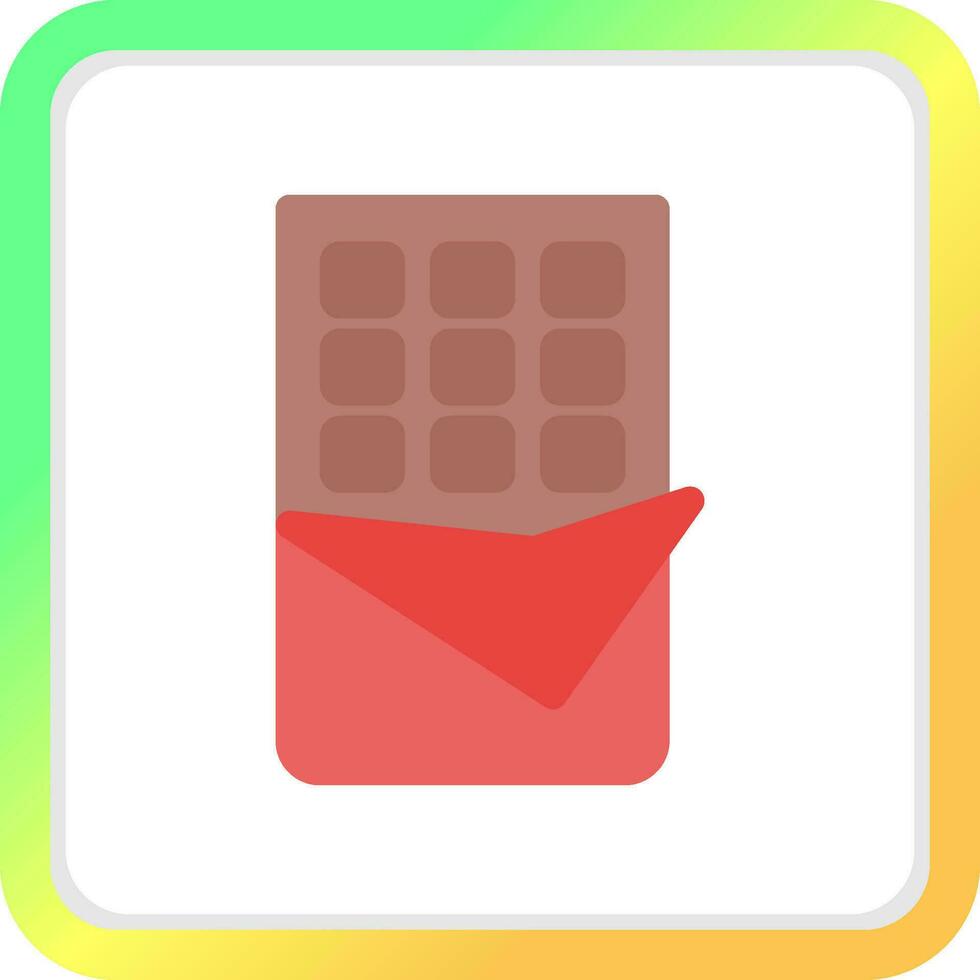 Chocolate Bar Creative Icon Design vector