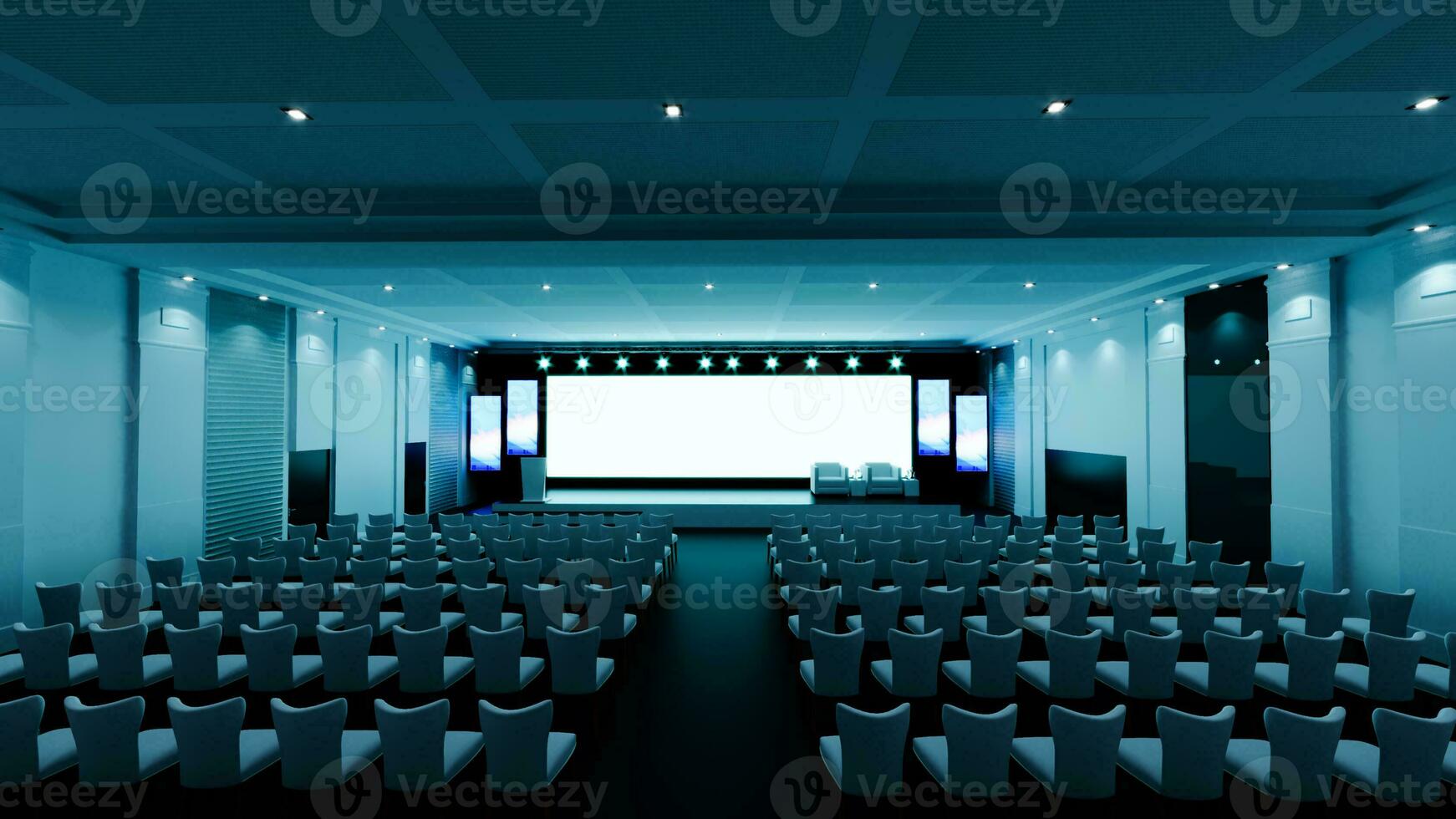 Empty stage Design for mockup and Corporate identity, Original designed stage photo
