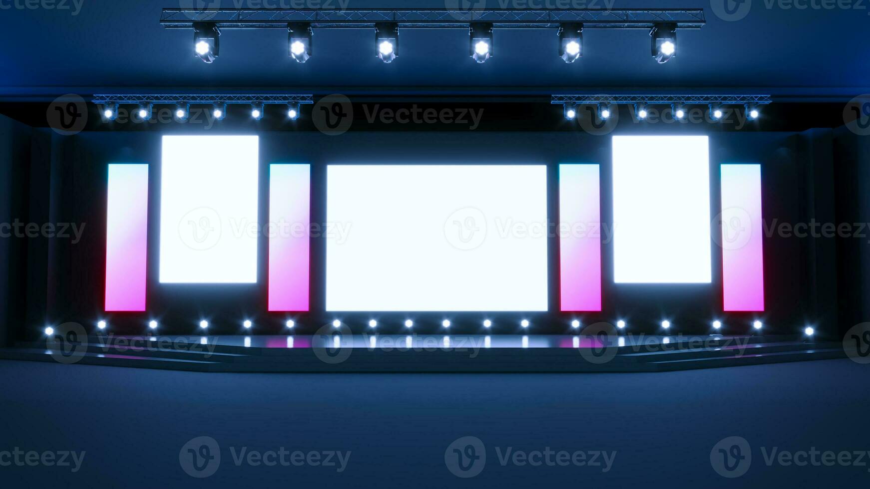 Empty stage Design for mockup and Corporate identity, Original designed stage photo