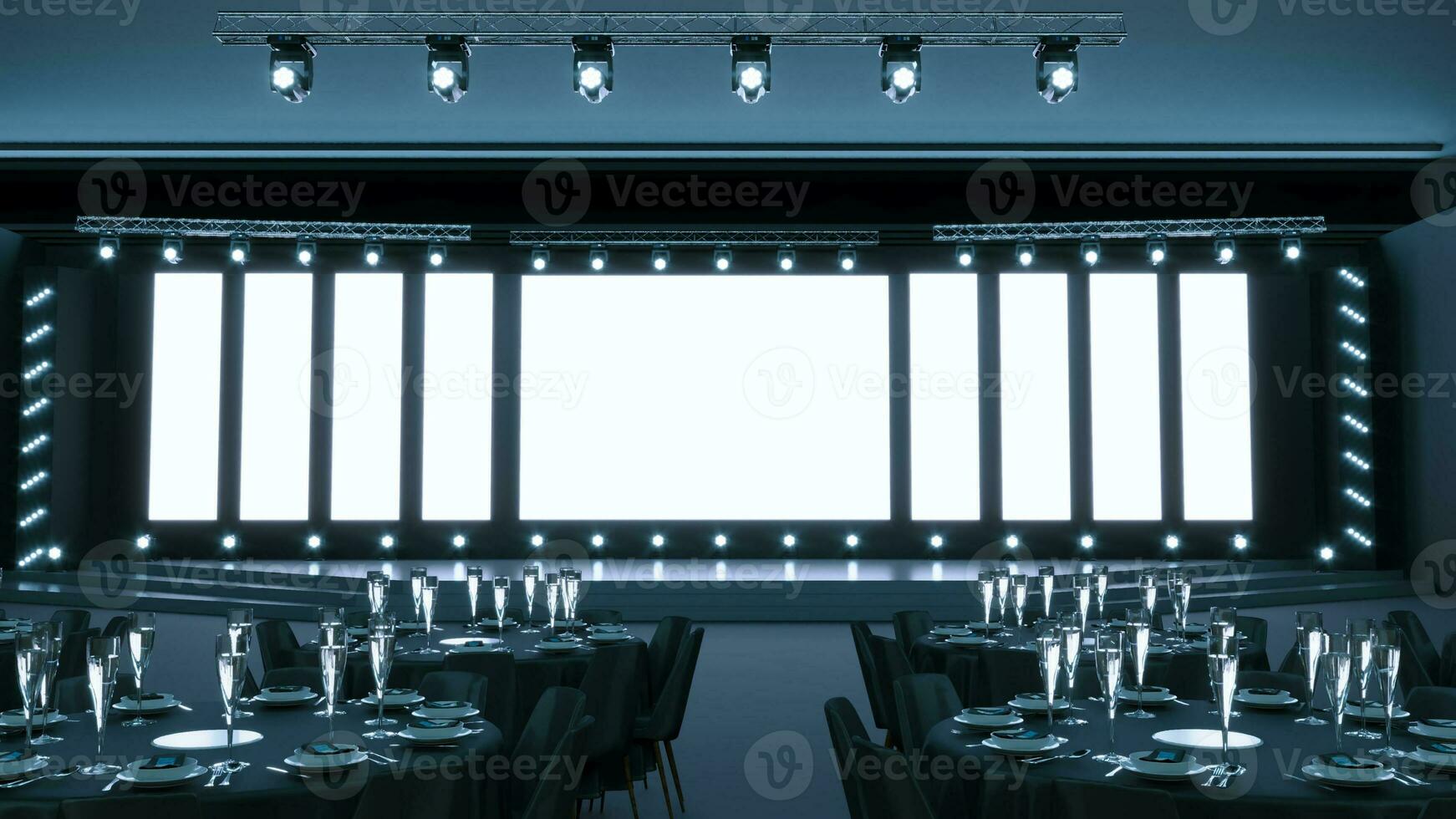 Empty stage Design for mockup and Corporate identity, Theatrical scene without actors, photo