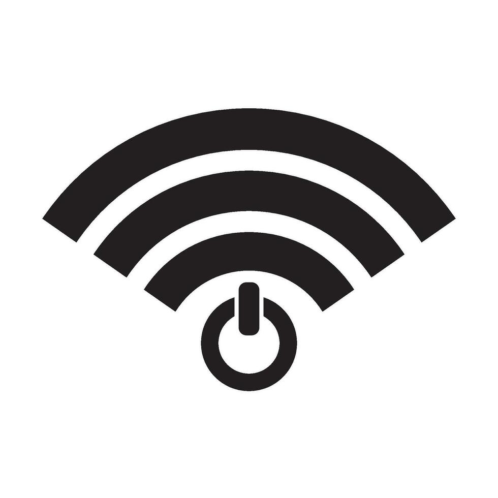 Wi-Fi icon logo vector design template