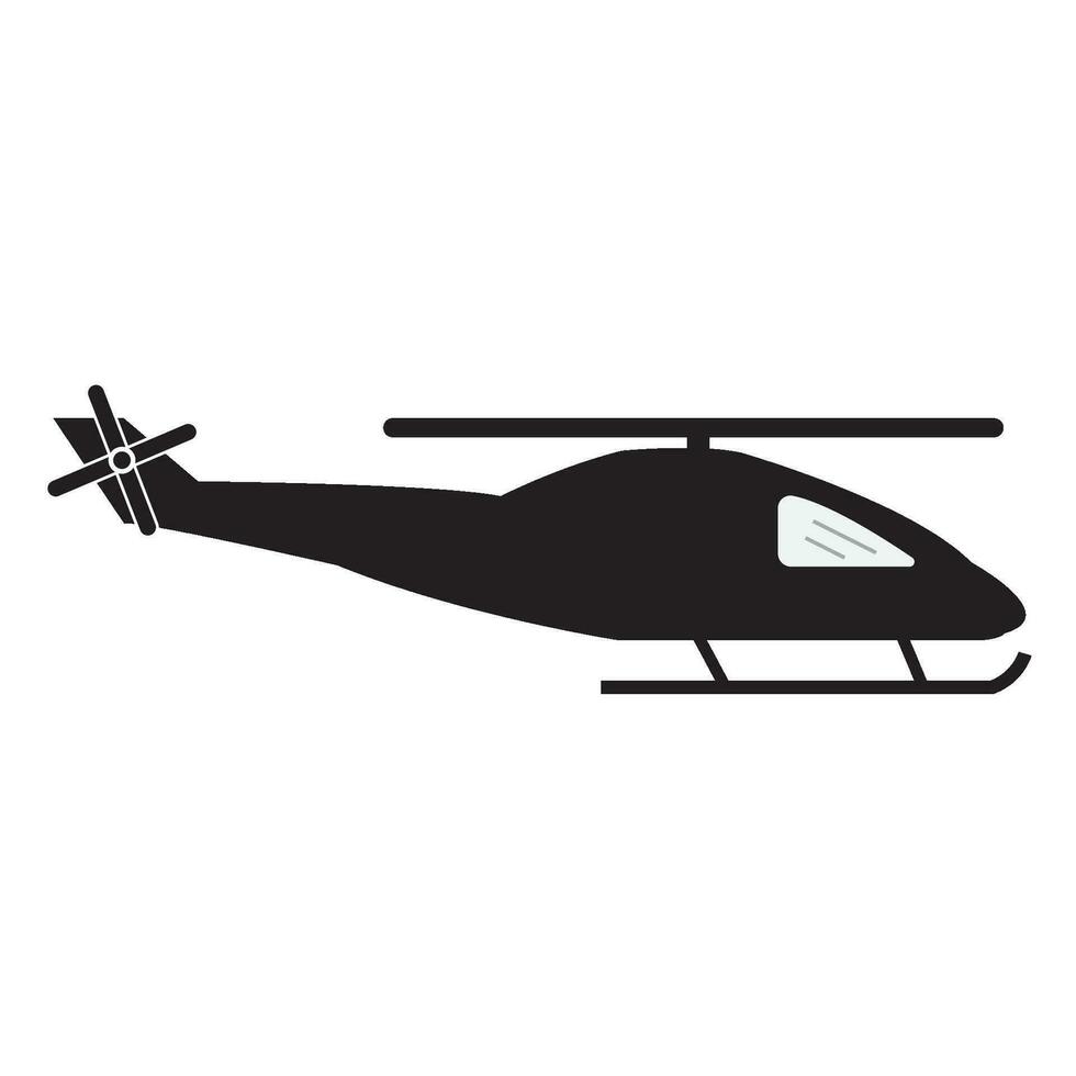 helicóptero icono logo vector diseño modelo