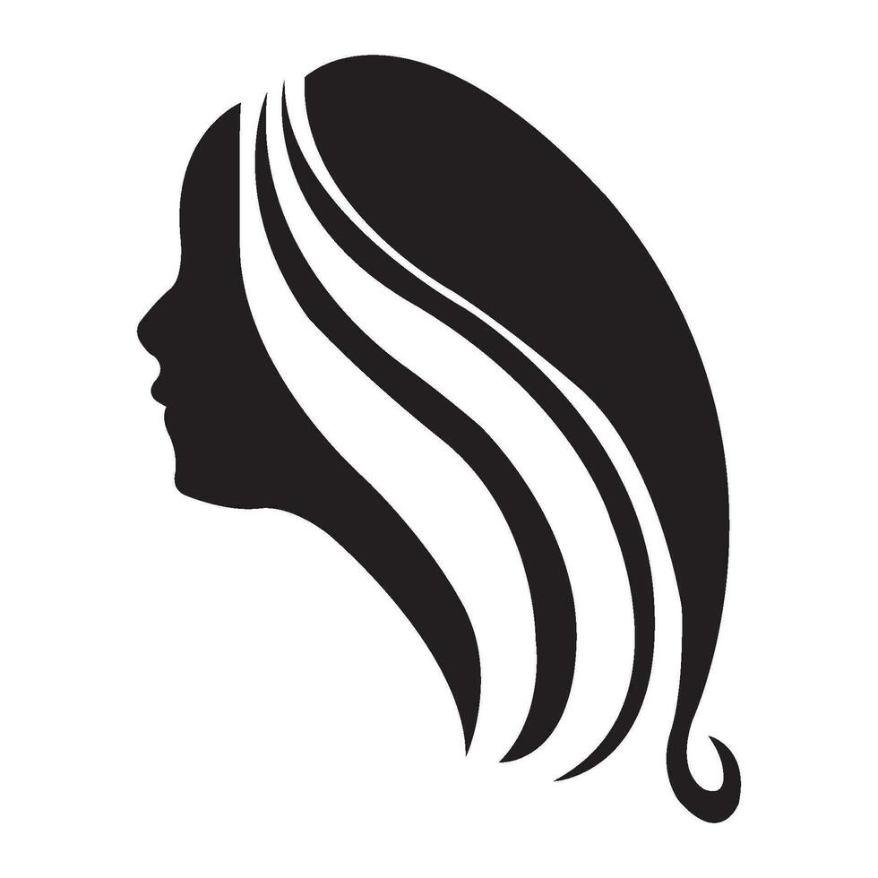 plantilla de diseño de vector de logotipo de icono de cabello