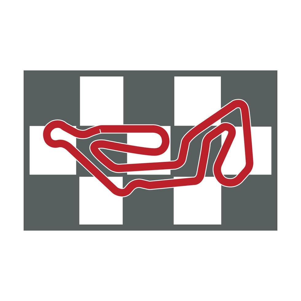race track icon logo vector design template