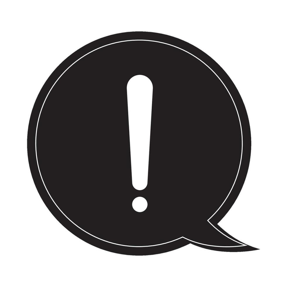 attention icon logo vector design template