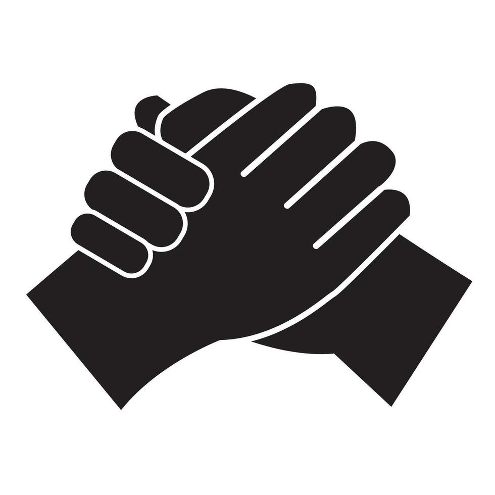 handshake icon logo vector design template