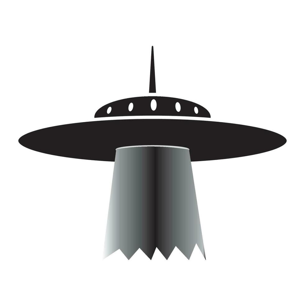 alien spaceship icon logo vector design template