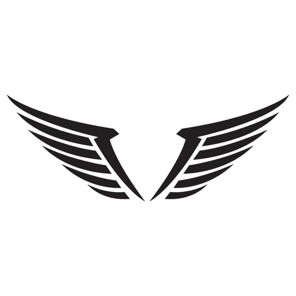 wing icon logo vector design template