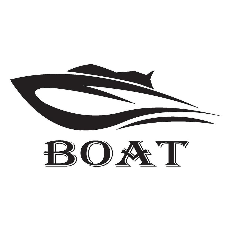 barco icono logo vector diseño modelo