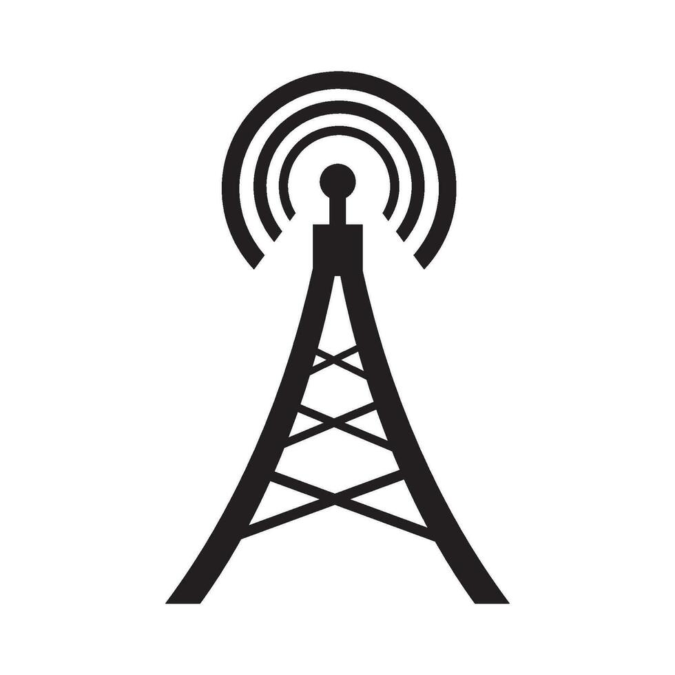 signal transmitter icon logo vector design template