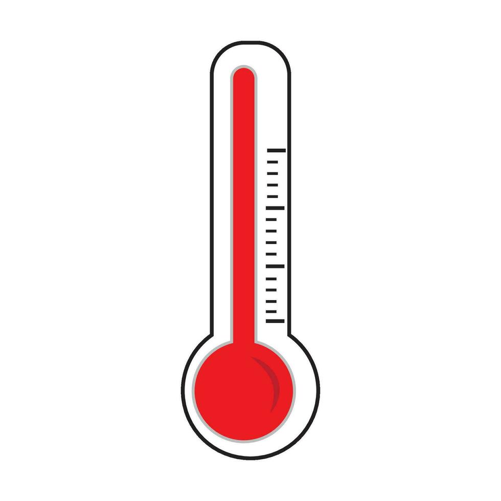 thermometer icon logo vector design template