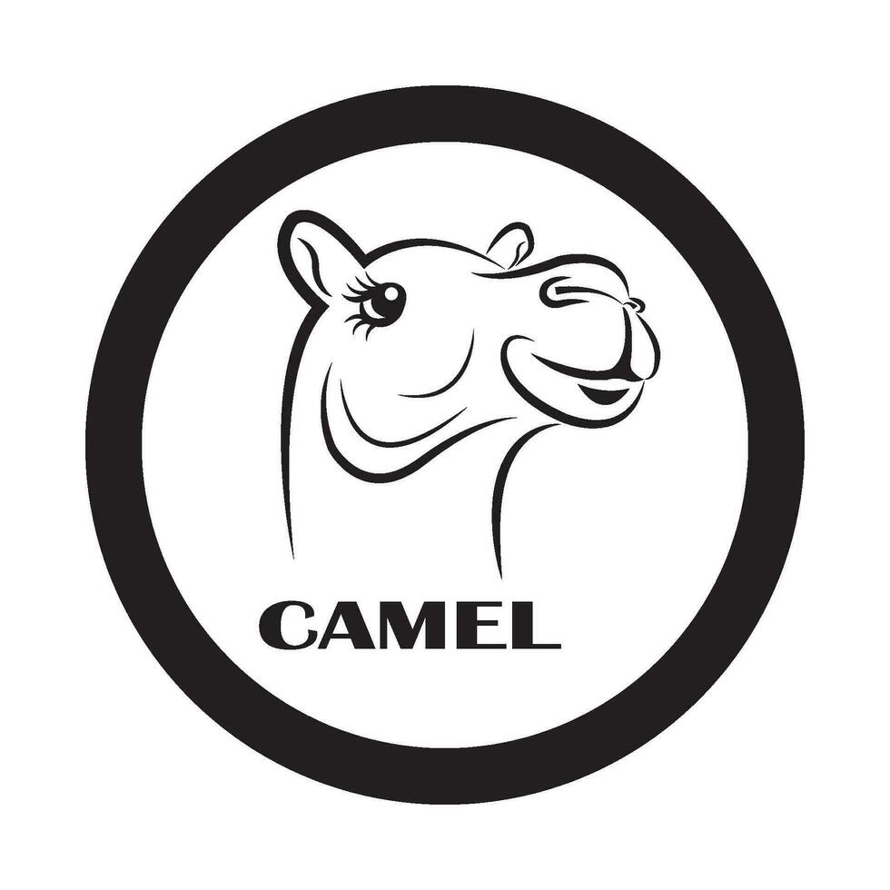 camel icon logo vector design template