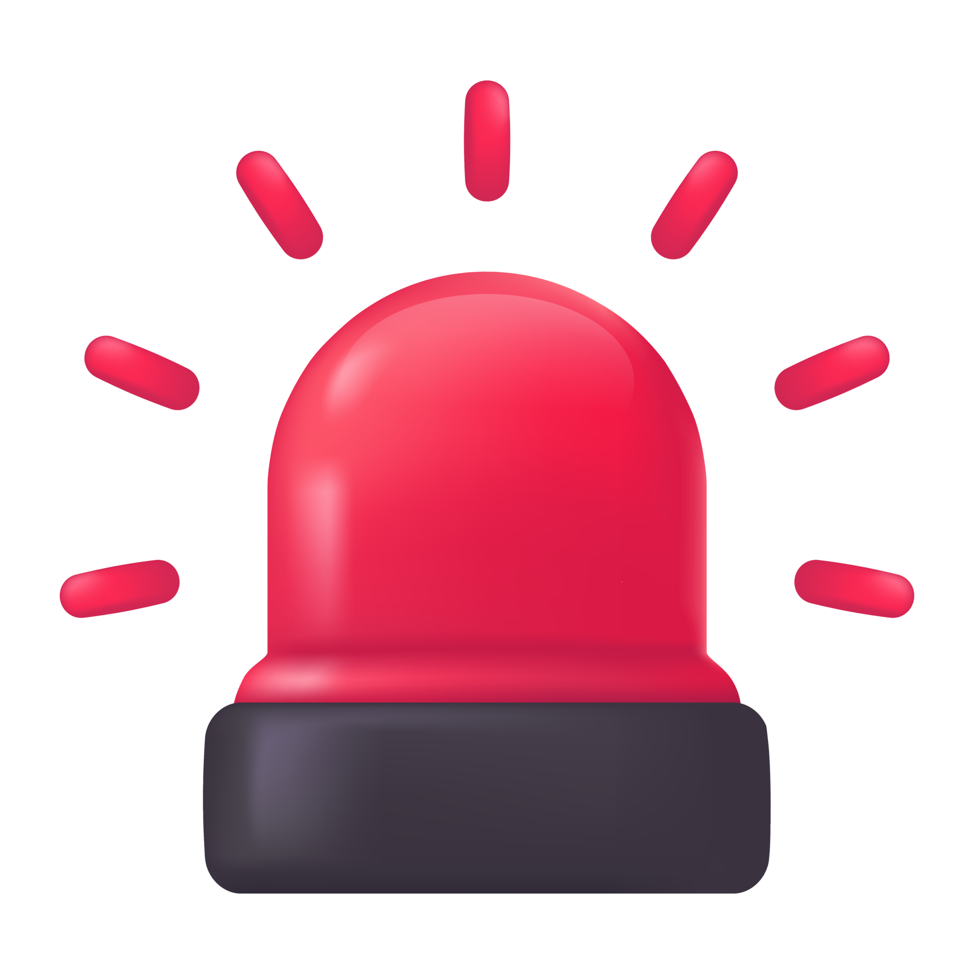 Ambulance siren lights for monitoring and warning of emergency