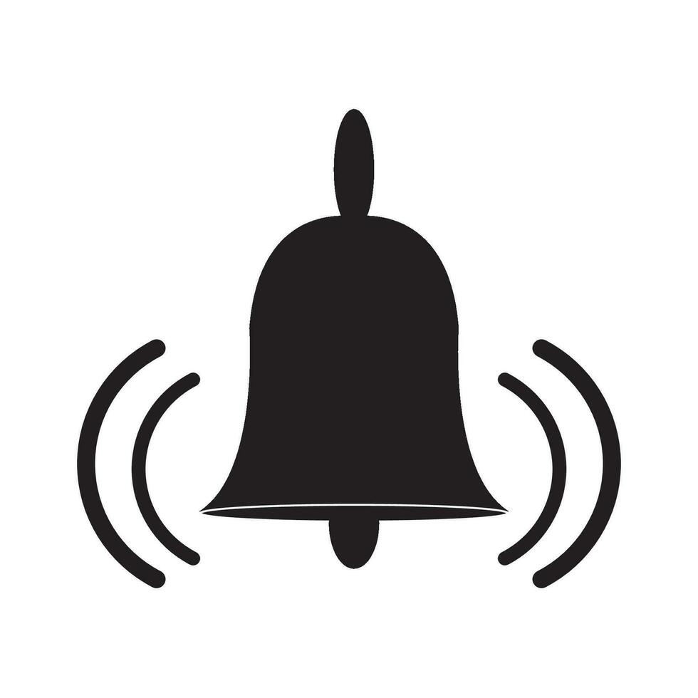 bell icon logo vector design template