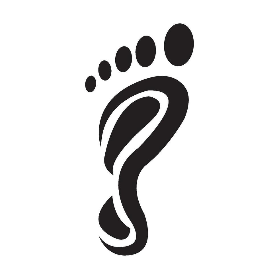 footprints icon logo vector design template