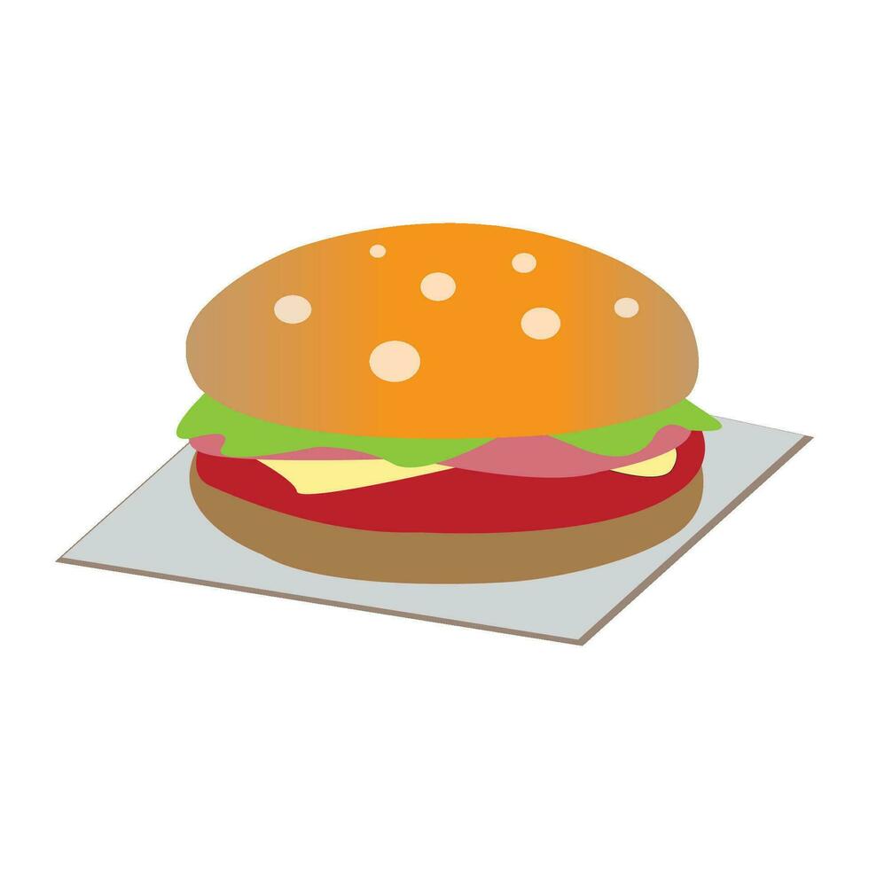 hamburguesas icono logo vector diseño modelo