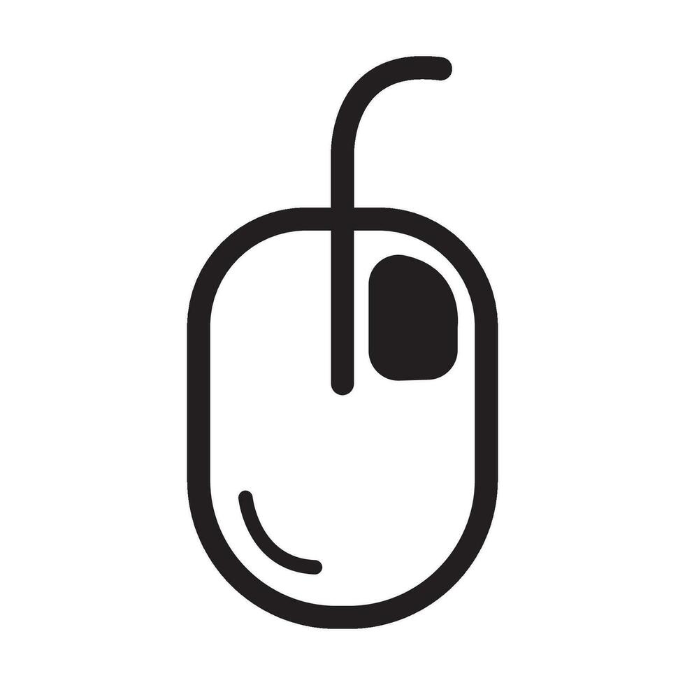 computer mouse icon  logo vector design template