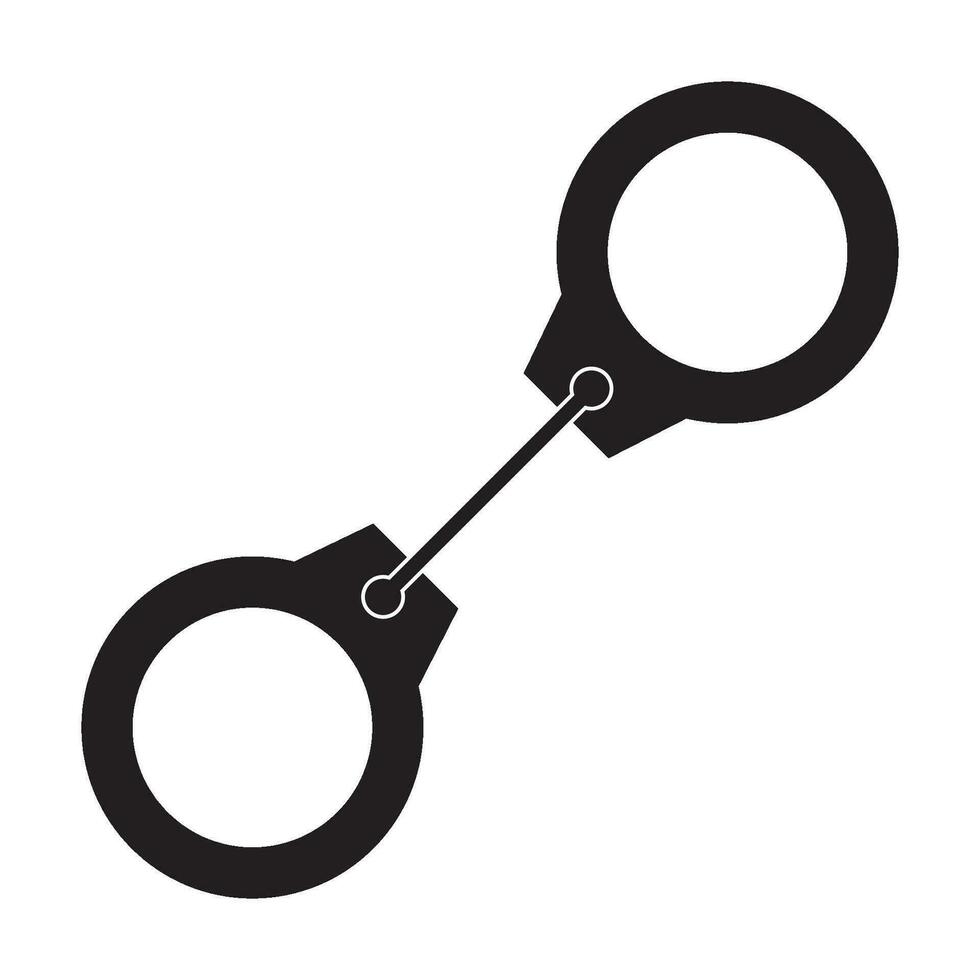 handcuffs icon logo vector design template