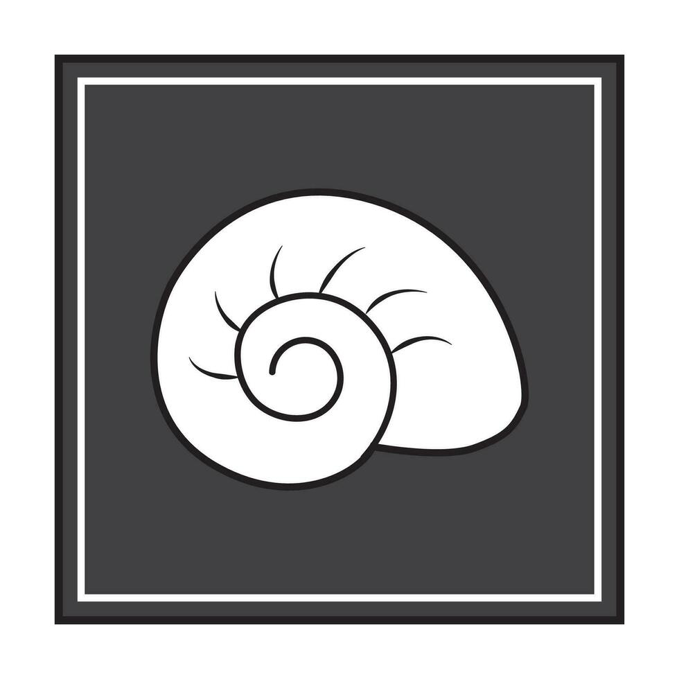 snail icon logo vector design template