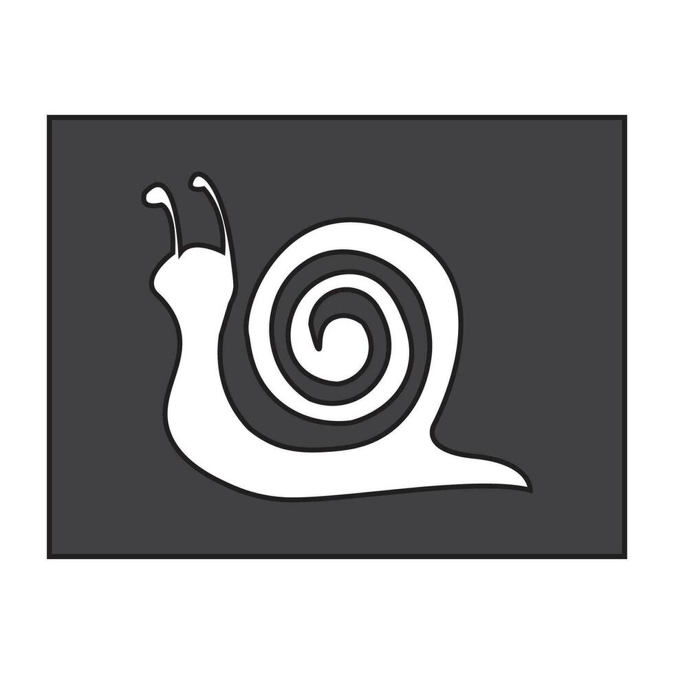 snail icon logo vector design template