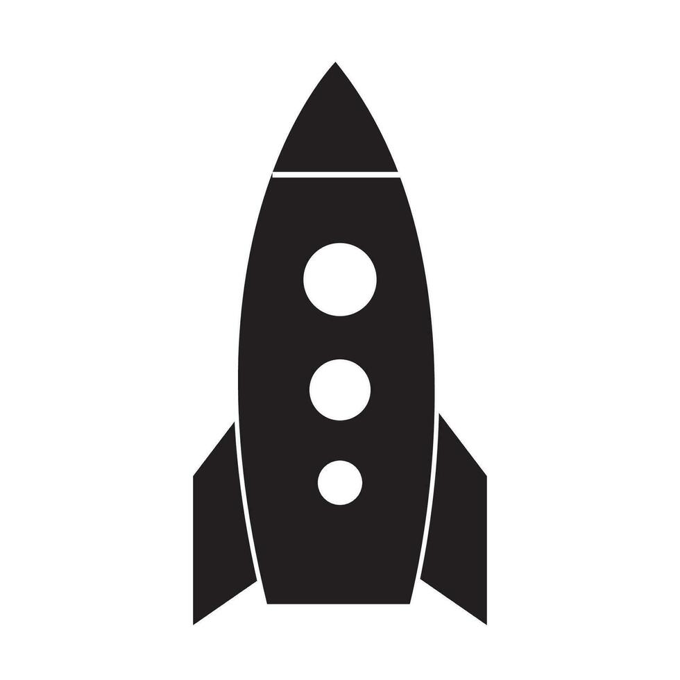 rocket icon logo vector design template