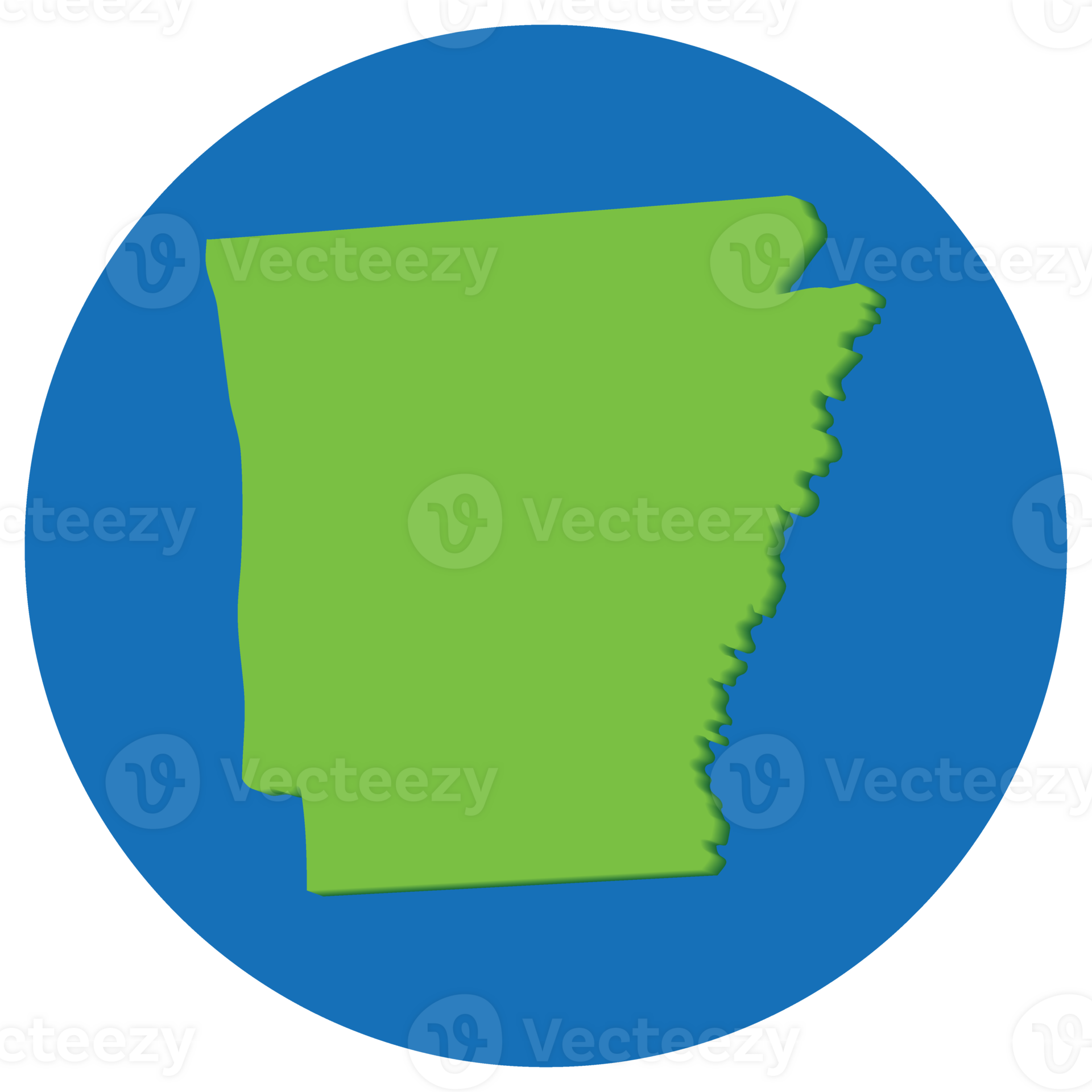 Arkansas State Map In Globe Shape Green With Blue Circle Color Map Of arkansas-state-map-in-globe-shape-green-with-blue-circle-color-map-of