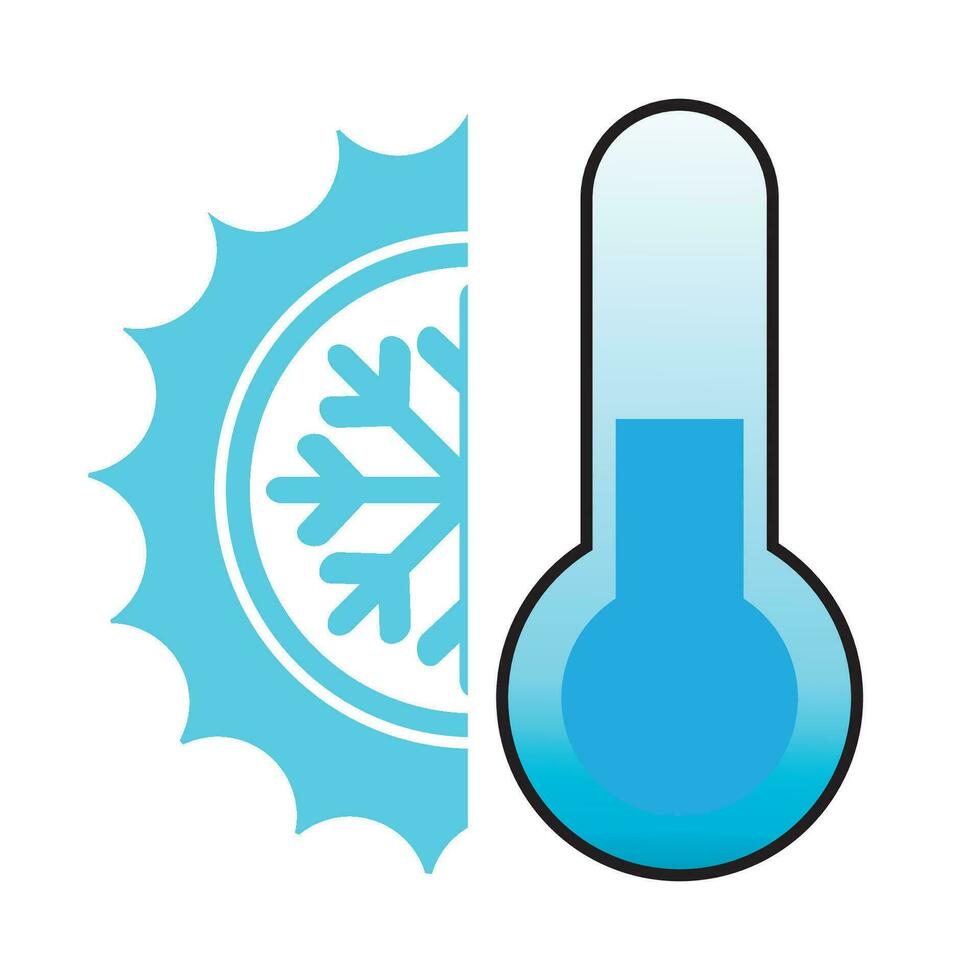frio logo icono vector diseño modelo