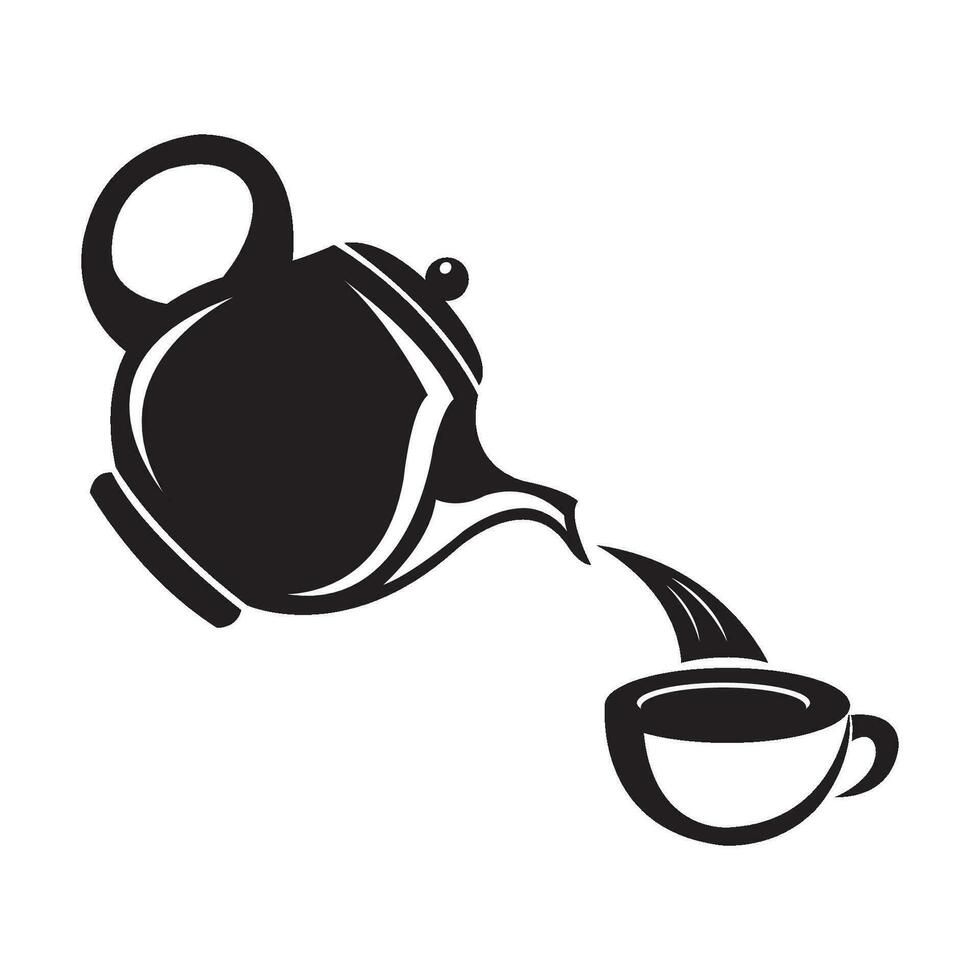 teapot icon logo vector design template