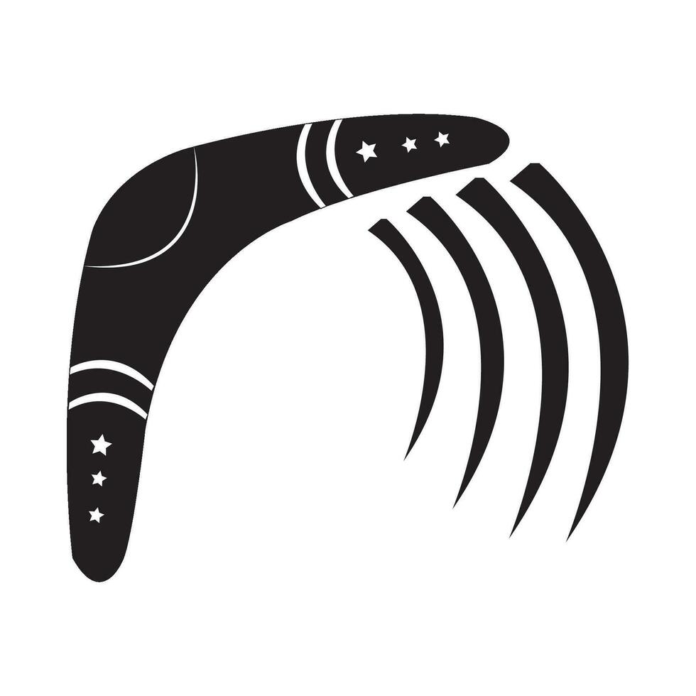 bumerang icono logo vector diseño modelo