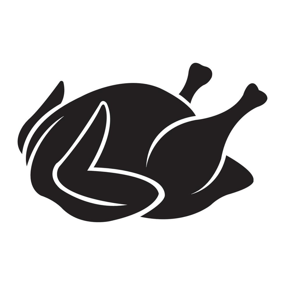 chicken icon logo vector design template
