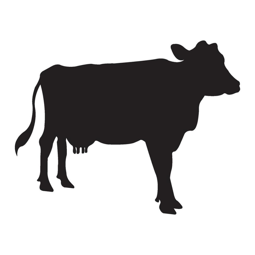 vaca icono logo vector diseño modelo