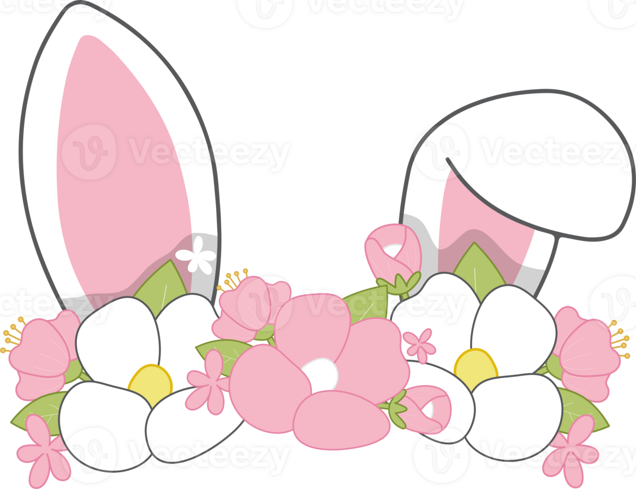 Pnk Bunny Ears Headband, Easter Headband, Baby Bunny Headband, Bunny