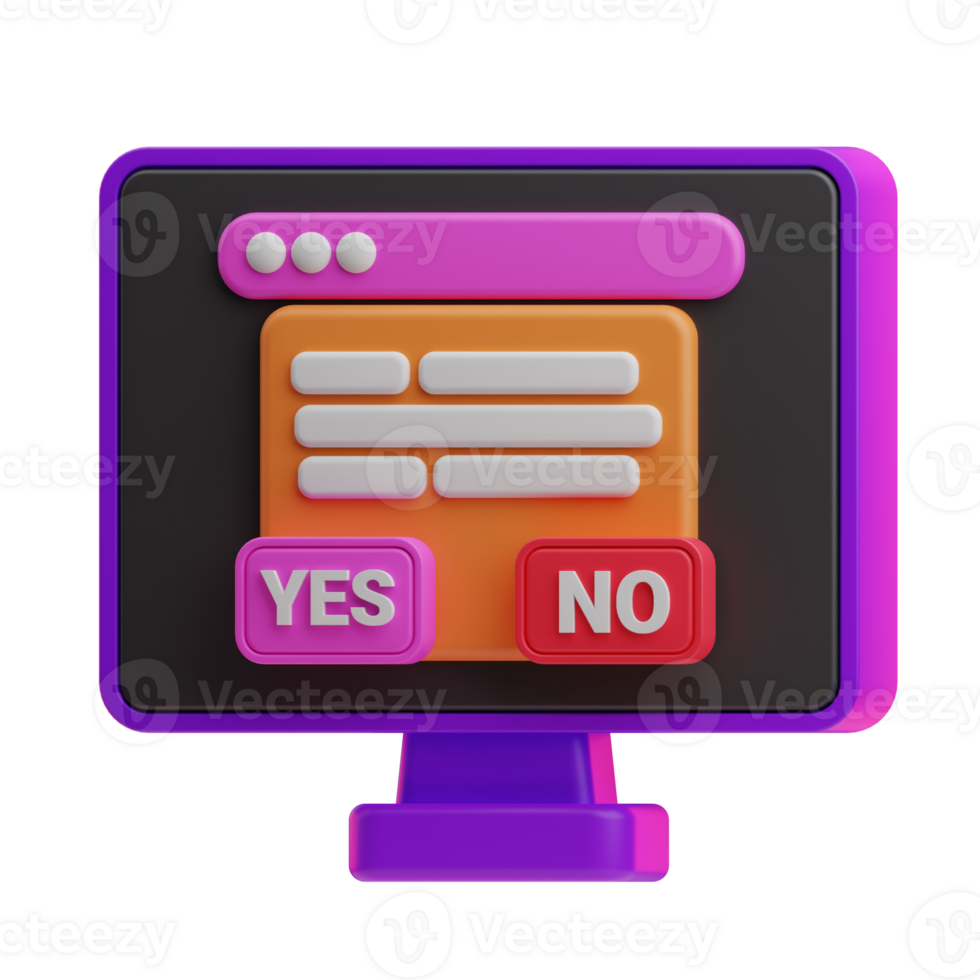 coding Pop up illustration 3d png