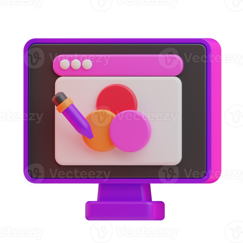 coding Color Selection illustration 3d png