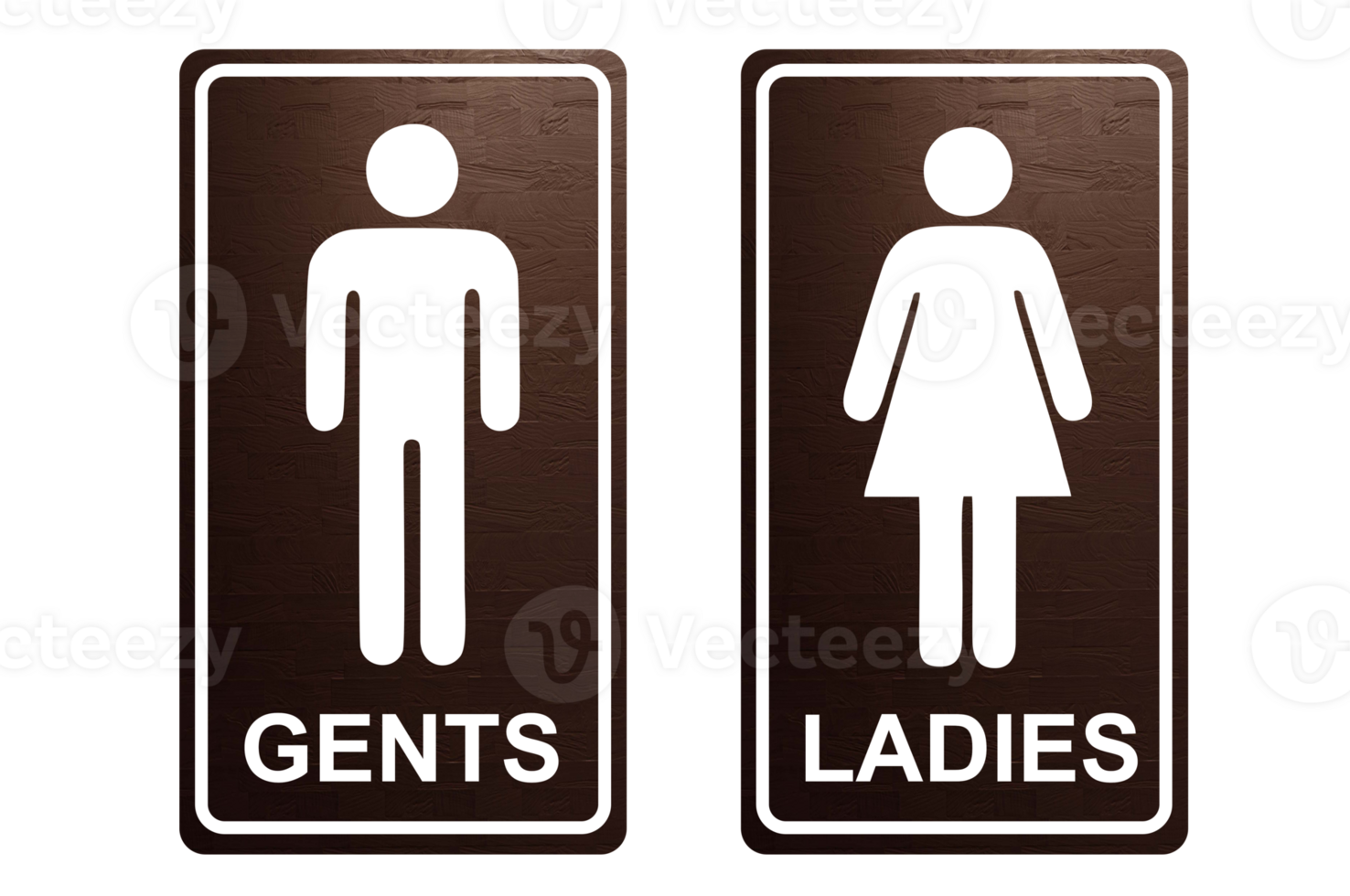 toilet signage icon with modern texture png