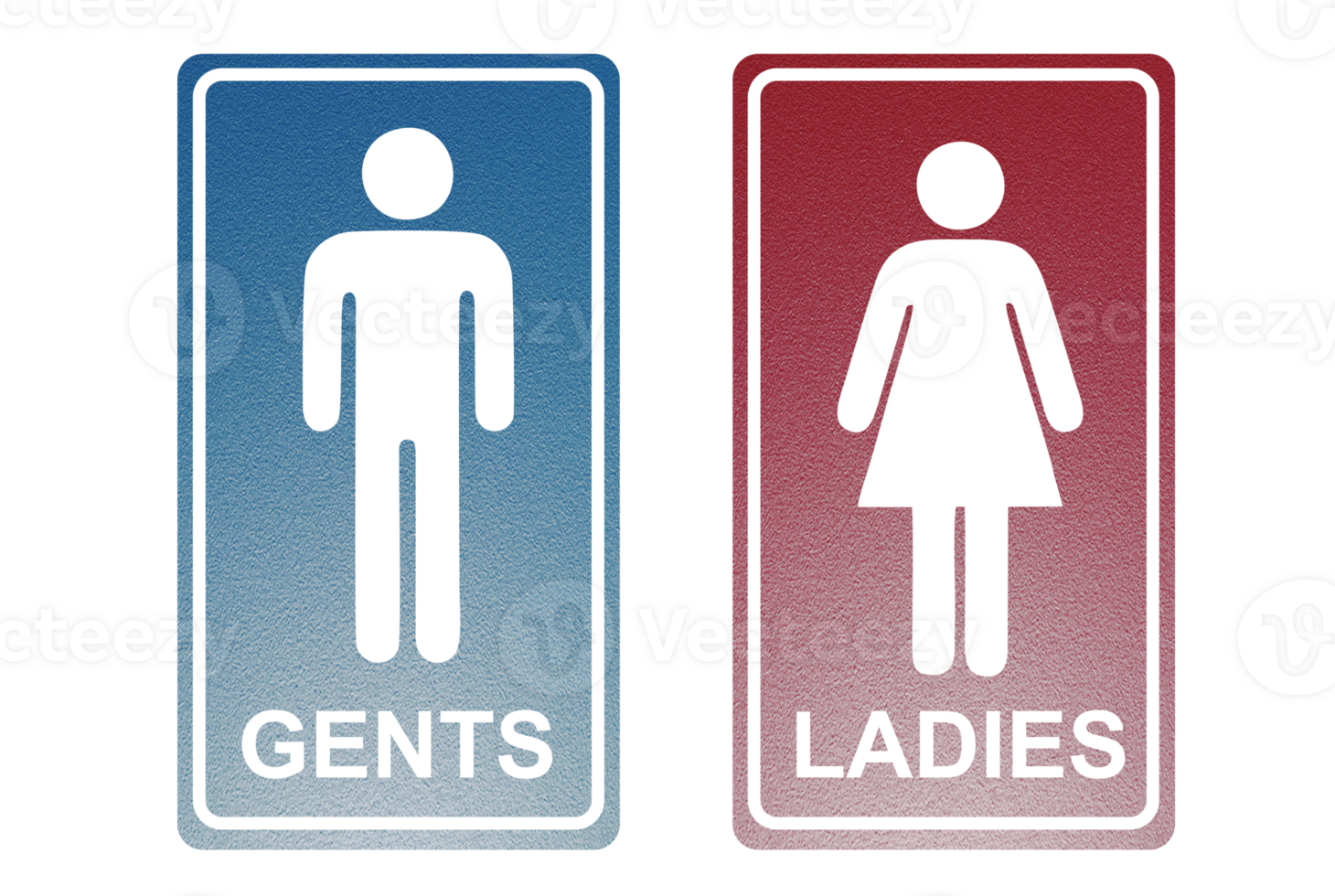 toilet signage icon with modern texture png