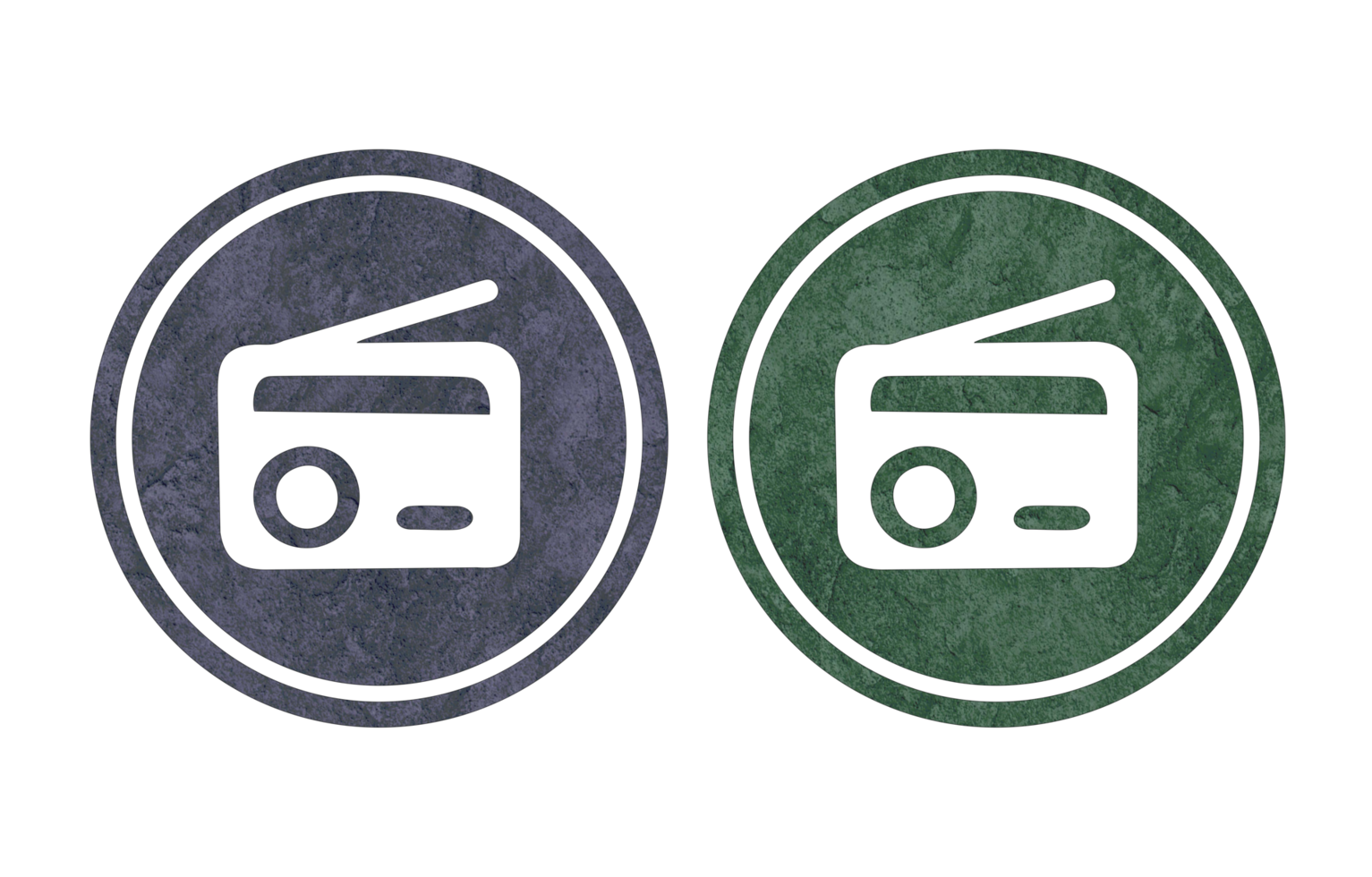 radio icon symbil with texture png