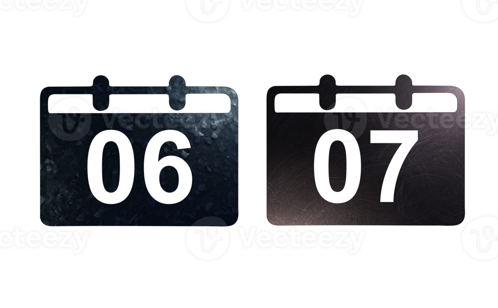 Calendar icon symbol with texture png