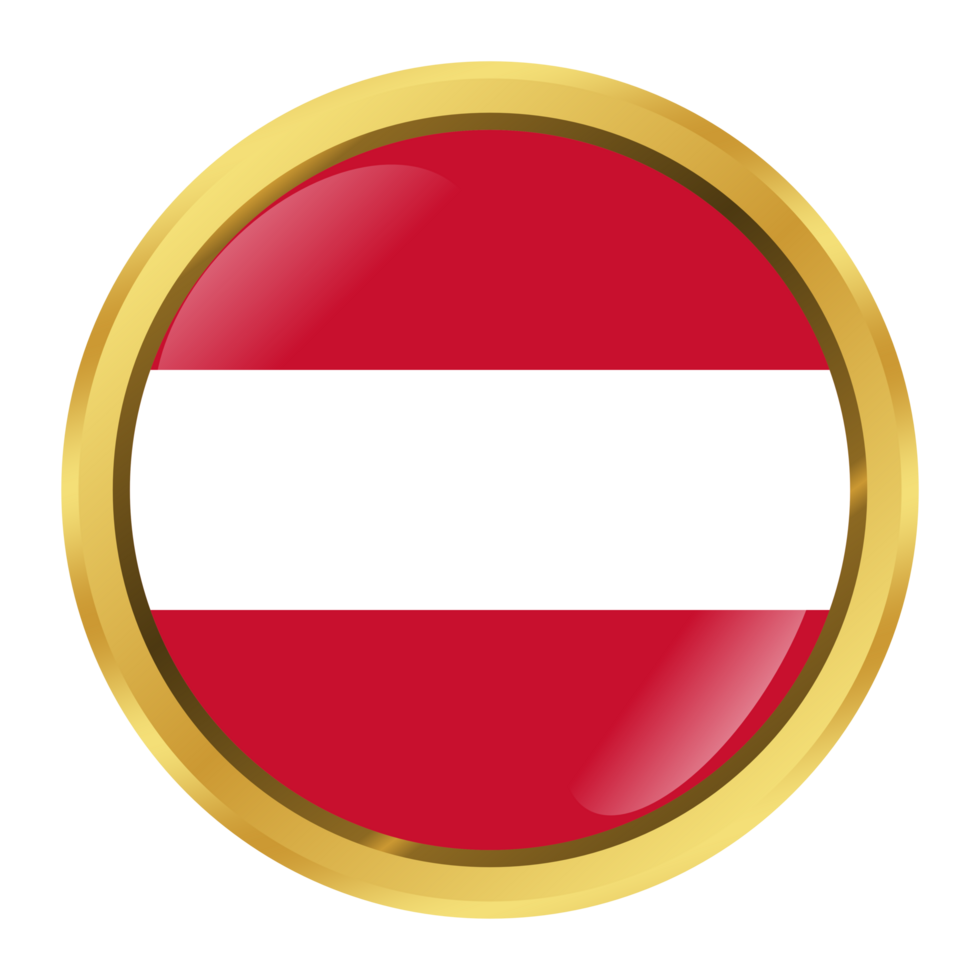 Abzeichen Gold Flagge von Österreich png
