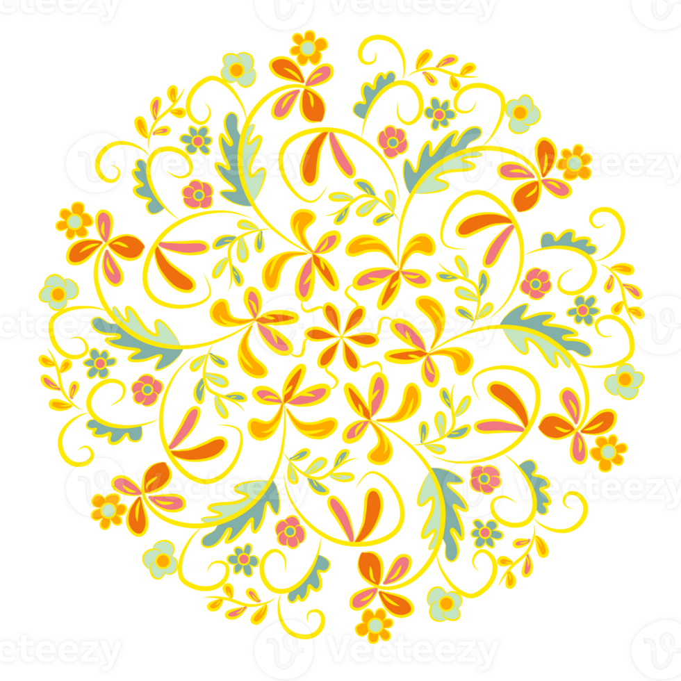 Luxury pattern on a transparent background. Mandala design, wallpaper and any desired idea png