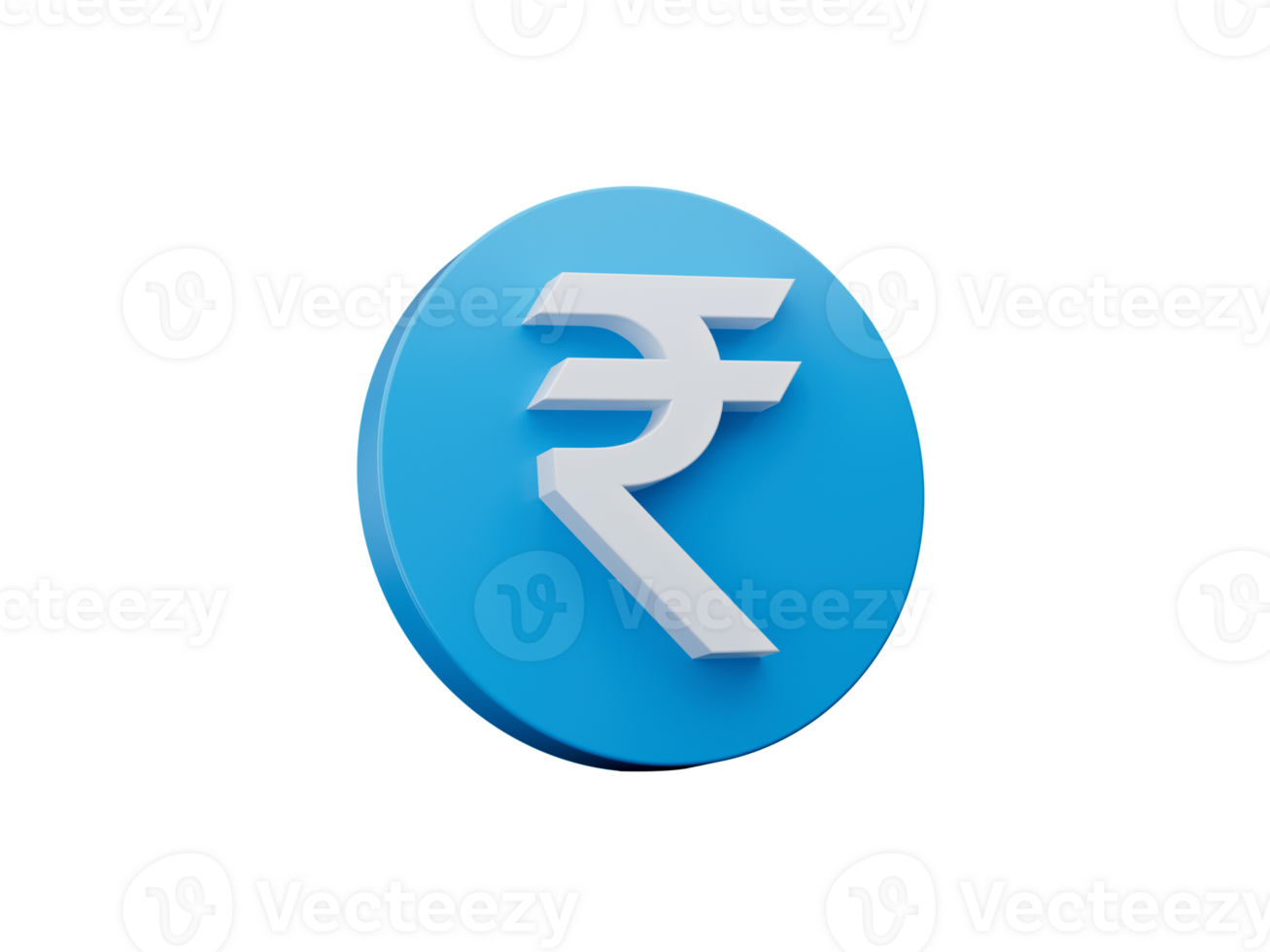 3d Currency icon symbols sign Indian Rupee INR 3d illustration png