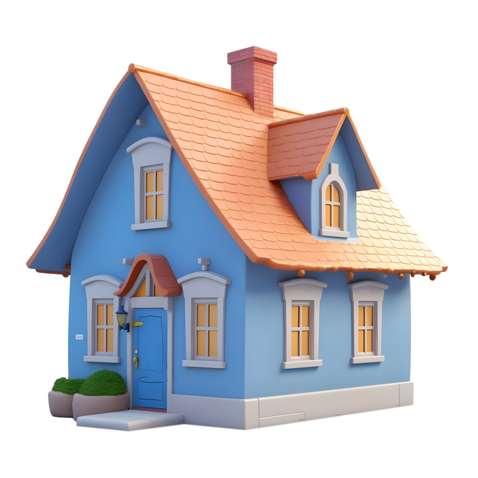 AI generated Modern House on transparent background png