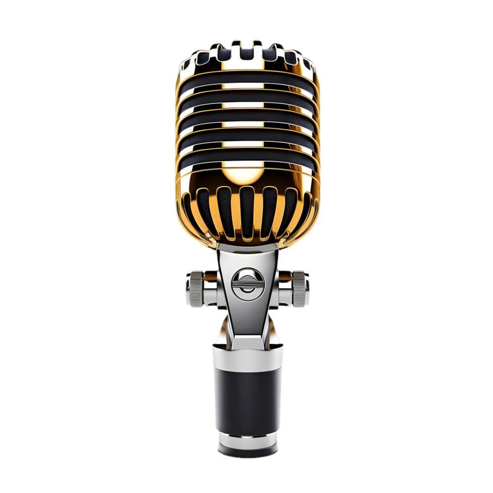 AI generated Studio microphone on transparent background png
