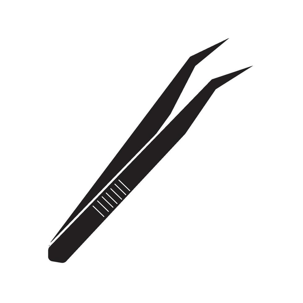 tweezers icon logo vector design template