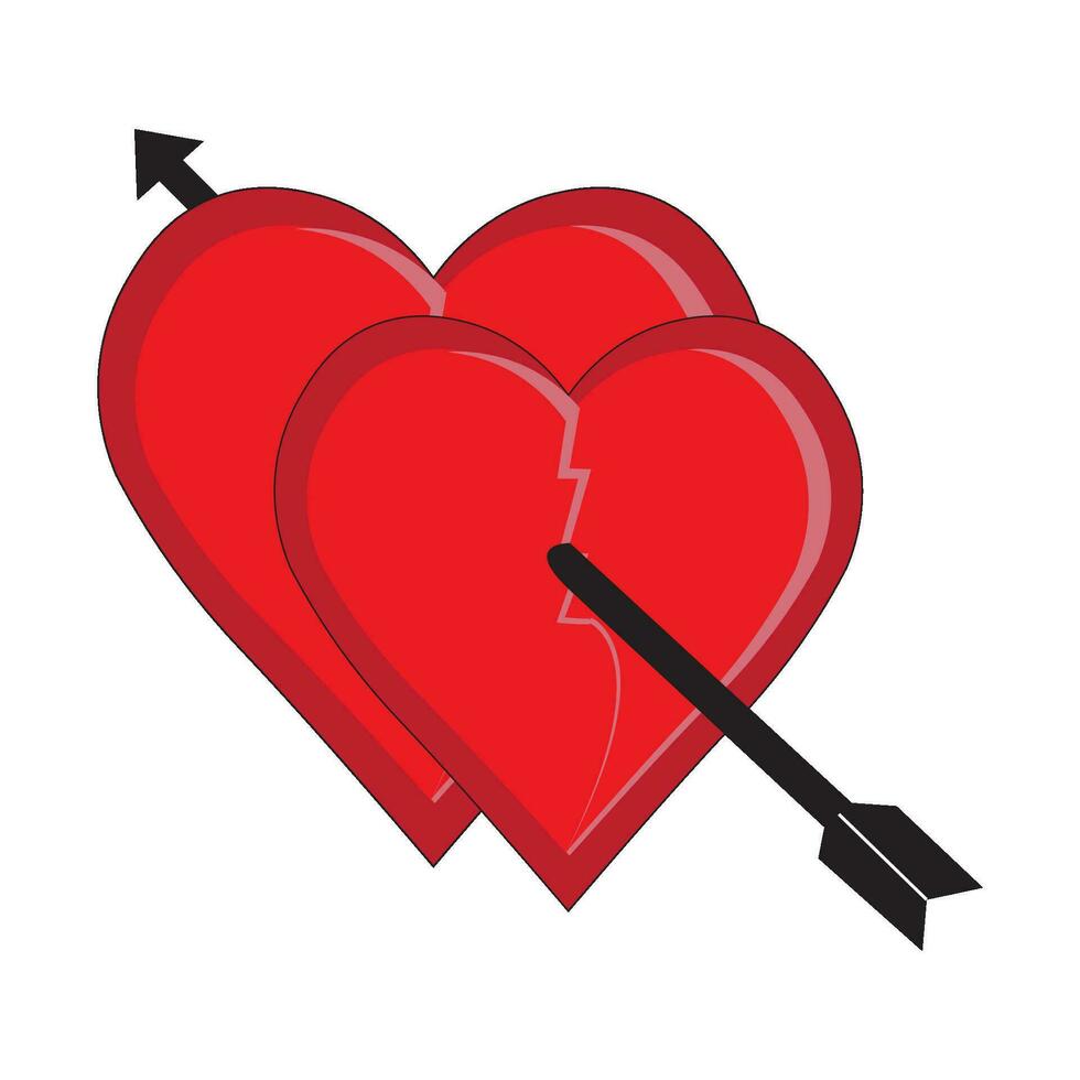 heart icon logo vector design template