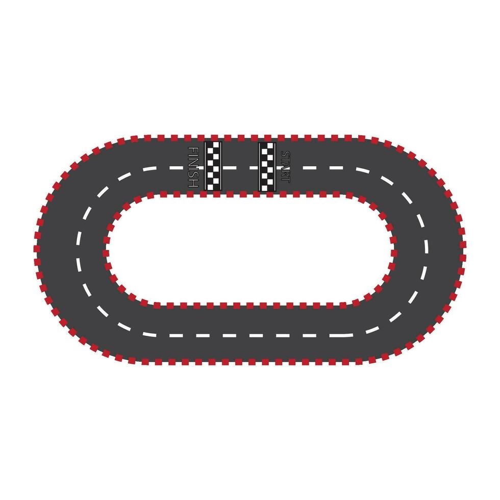 race track icon logo vector design template