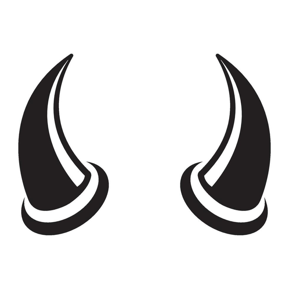 horns icon logo vector design template