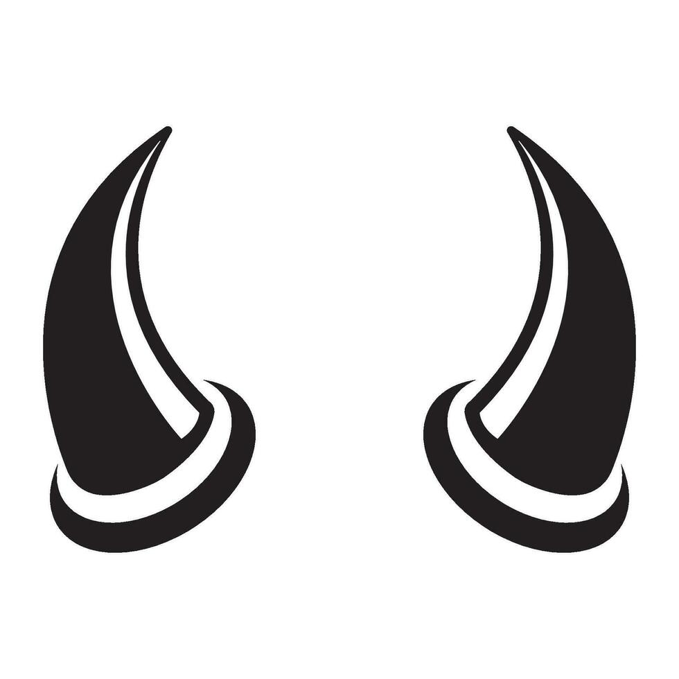 horns icon logo vector design template