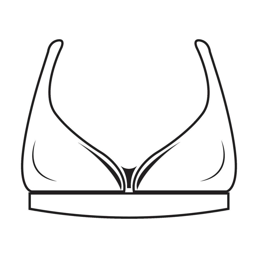 De las mujeres ropa interior icono logo vector diseño modelo