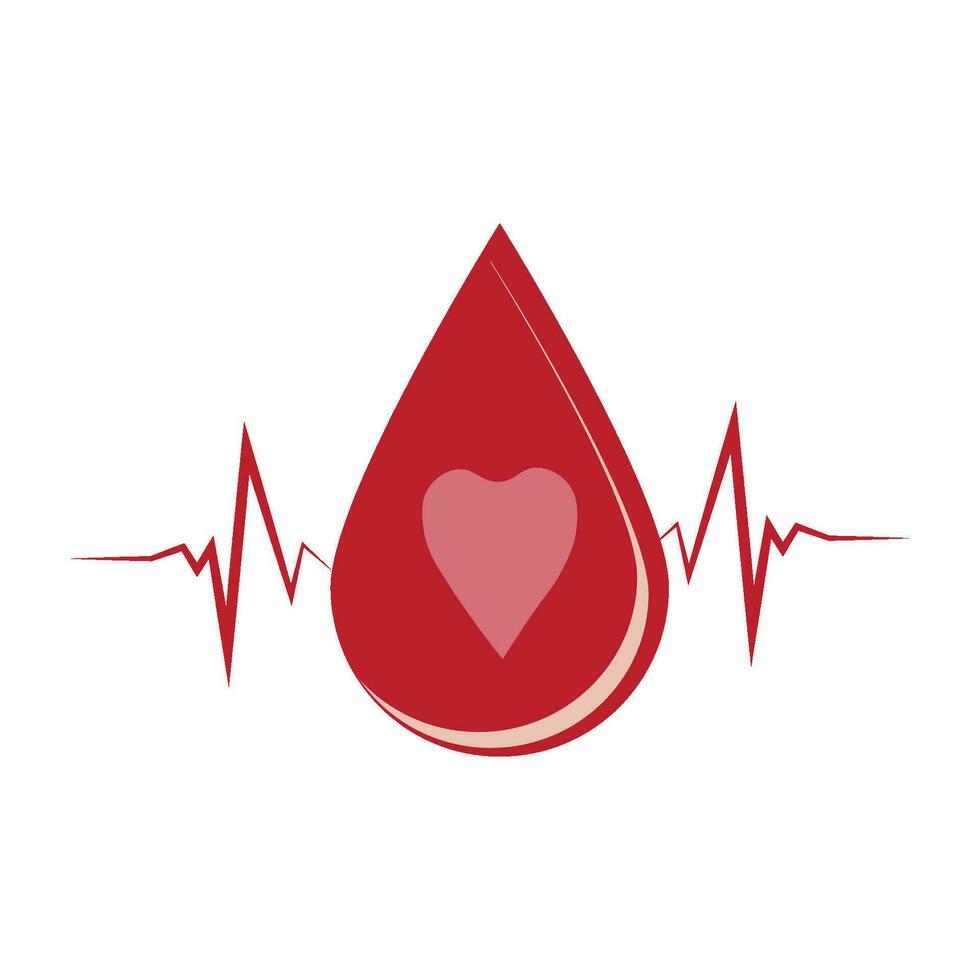 blood icon logo vector design template